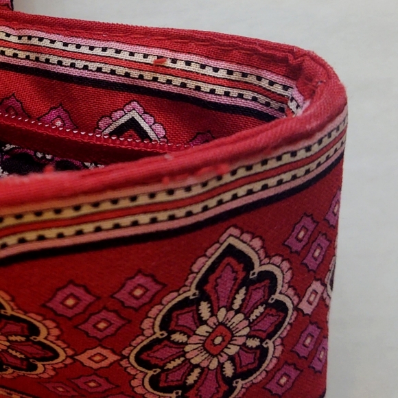 VERA BRADLEY Red Frankly Scarlet Shoulder Bag Purse Medium - Picture 14 of 16